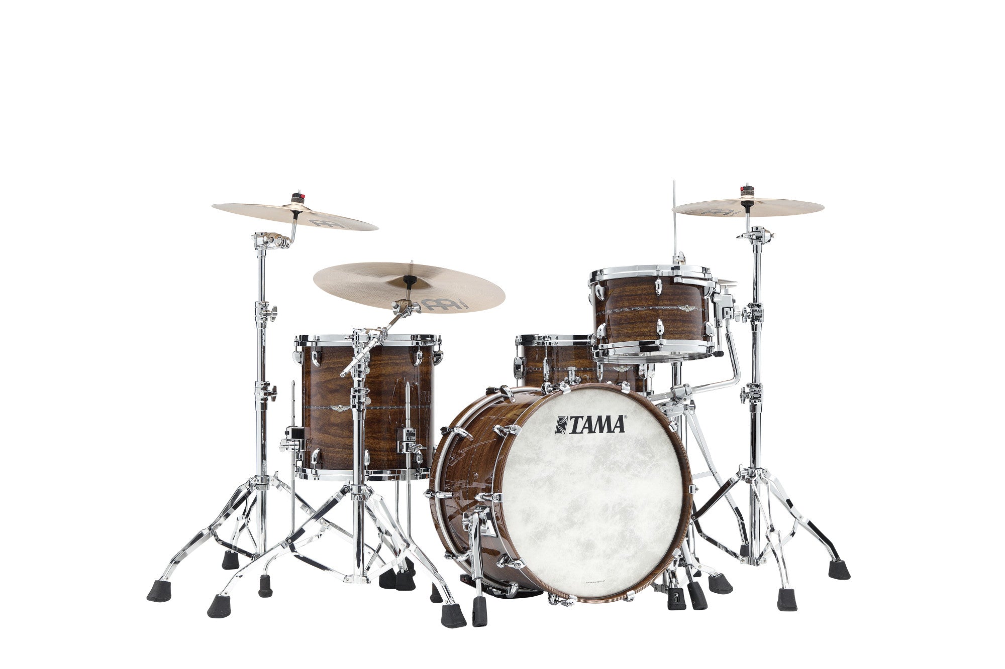 TAMA STAR Bubinga Shell Kit 3 teilig - Natural Indian Laurel/Chrom HW