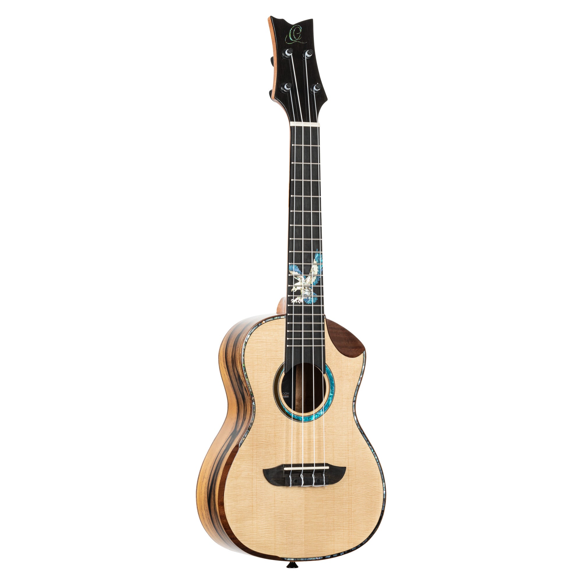 ORTEGA The Private Room Series Konzert Ukulele 4 String - Spruce / White Ebony Natural + Bag