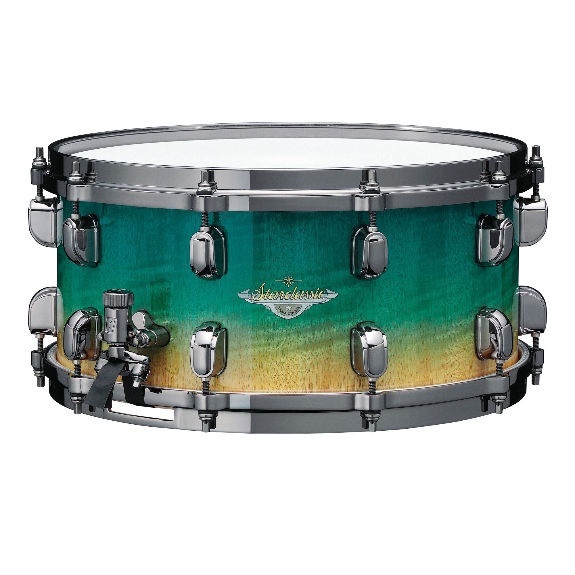 TAMA Starclassic Maple Exotic Snaredrum 14" x 6,5" - Marine Shoreline Movingui Fade/Black Nickel HW