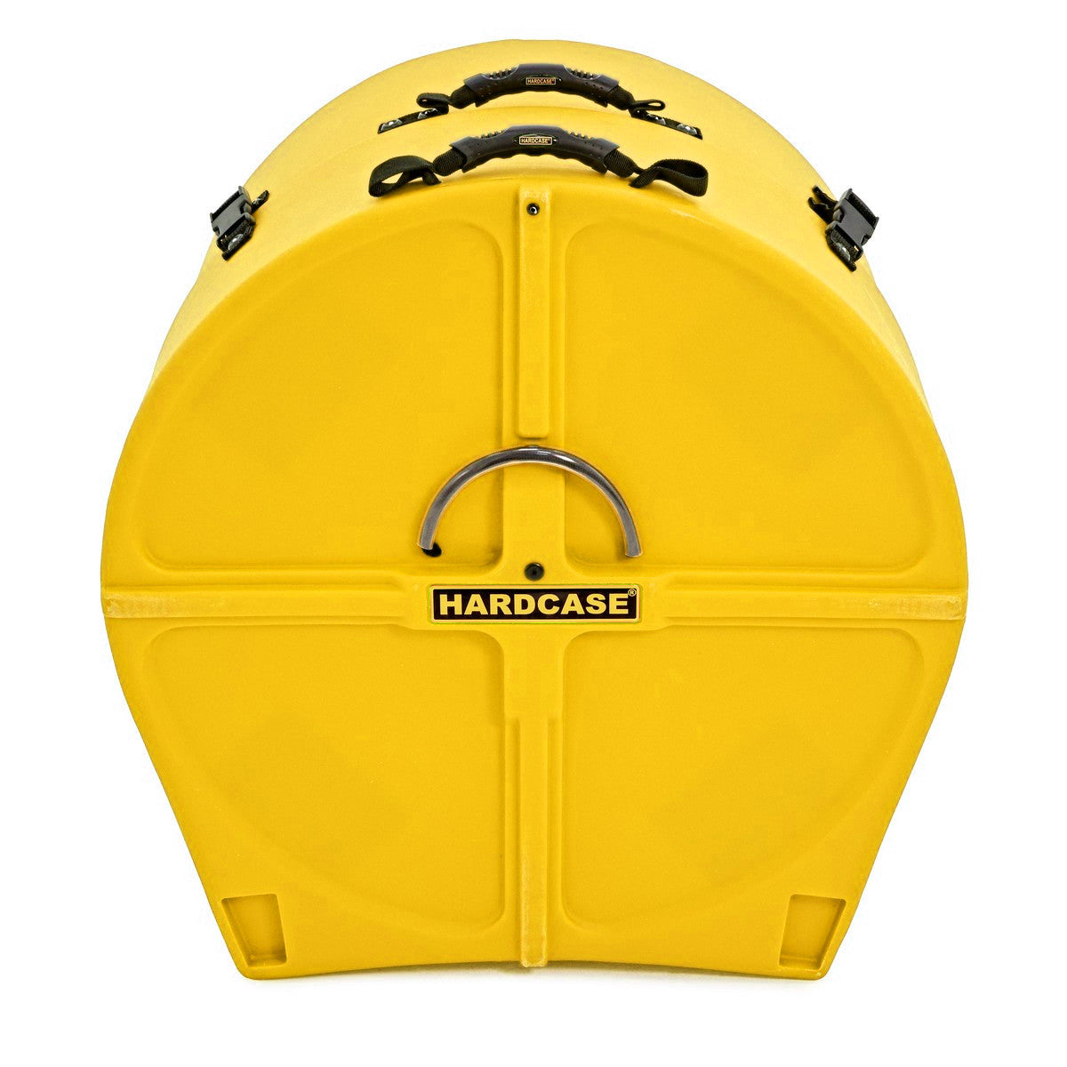 HARDCASE Bass Drum Case mit Rollen 18" (14" - 20") - Yellow / komplett gepolstert