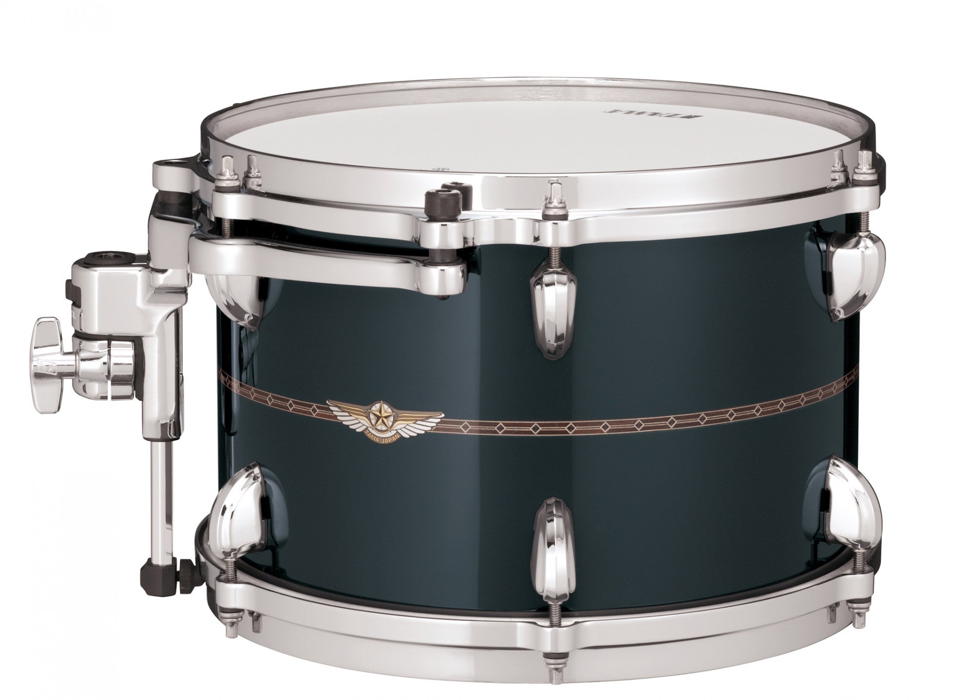 TAMA STAR Maple Rack Tom 8" x 7" - Smoky Black/Chrom HW/mit Inlay (outside)