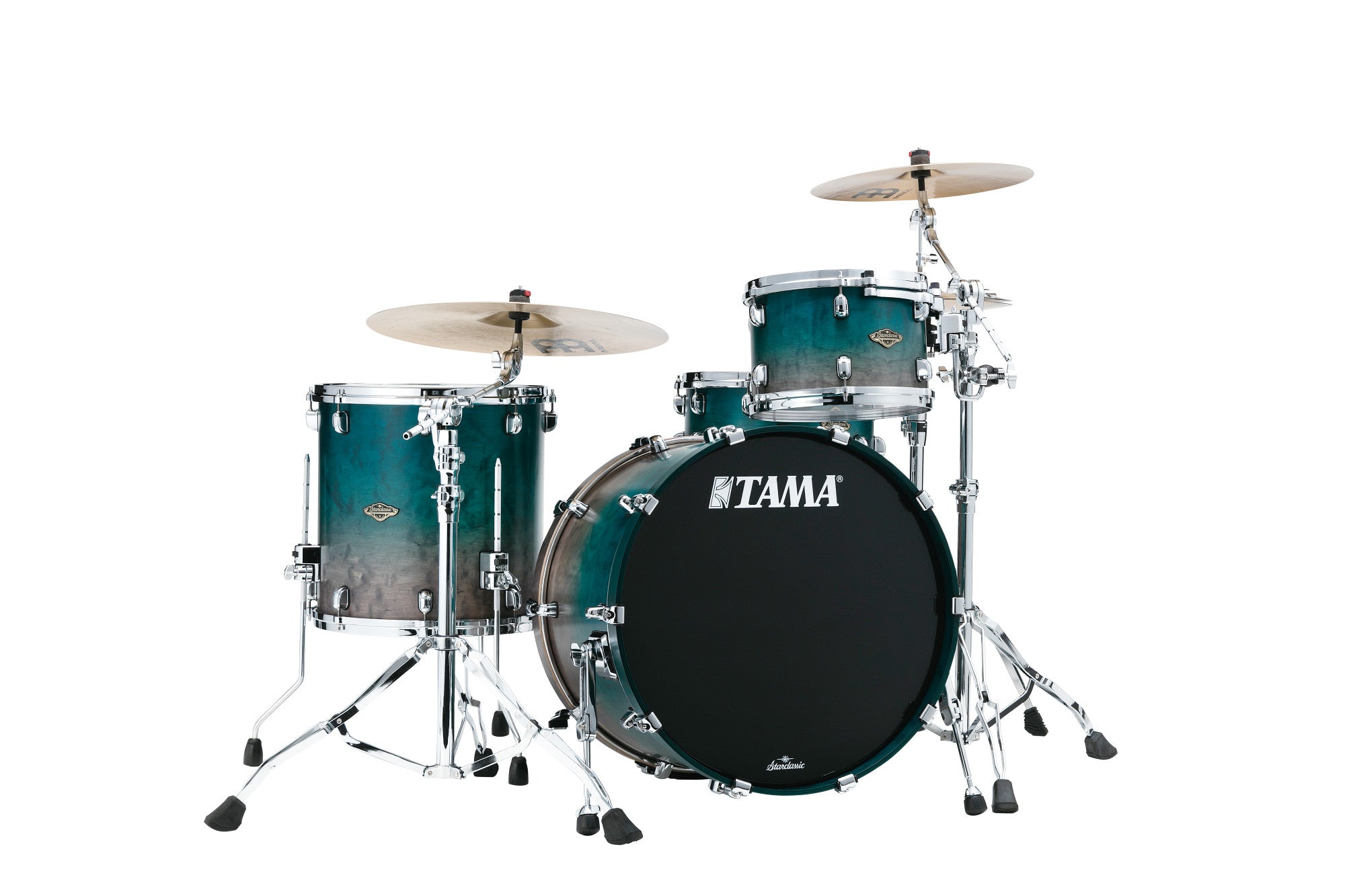 TAMA Starclassic Walnut/Birch Lacquer Shell Kit 3 teilig - Satin Sapphire Fade/Chrom HW