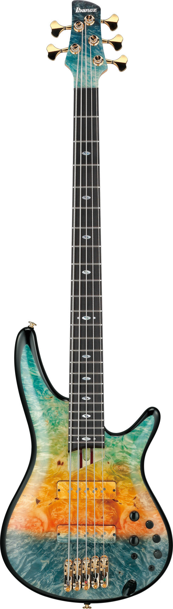 IBANEZ j.custom SR E-Bass 5-String - Sunset Coast + Koffer