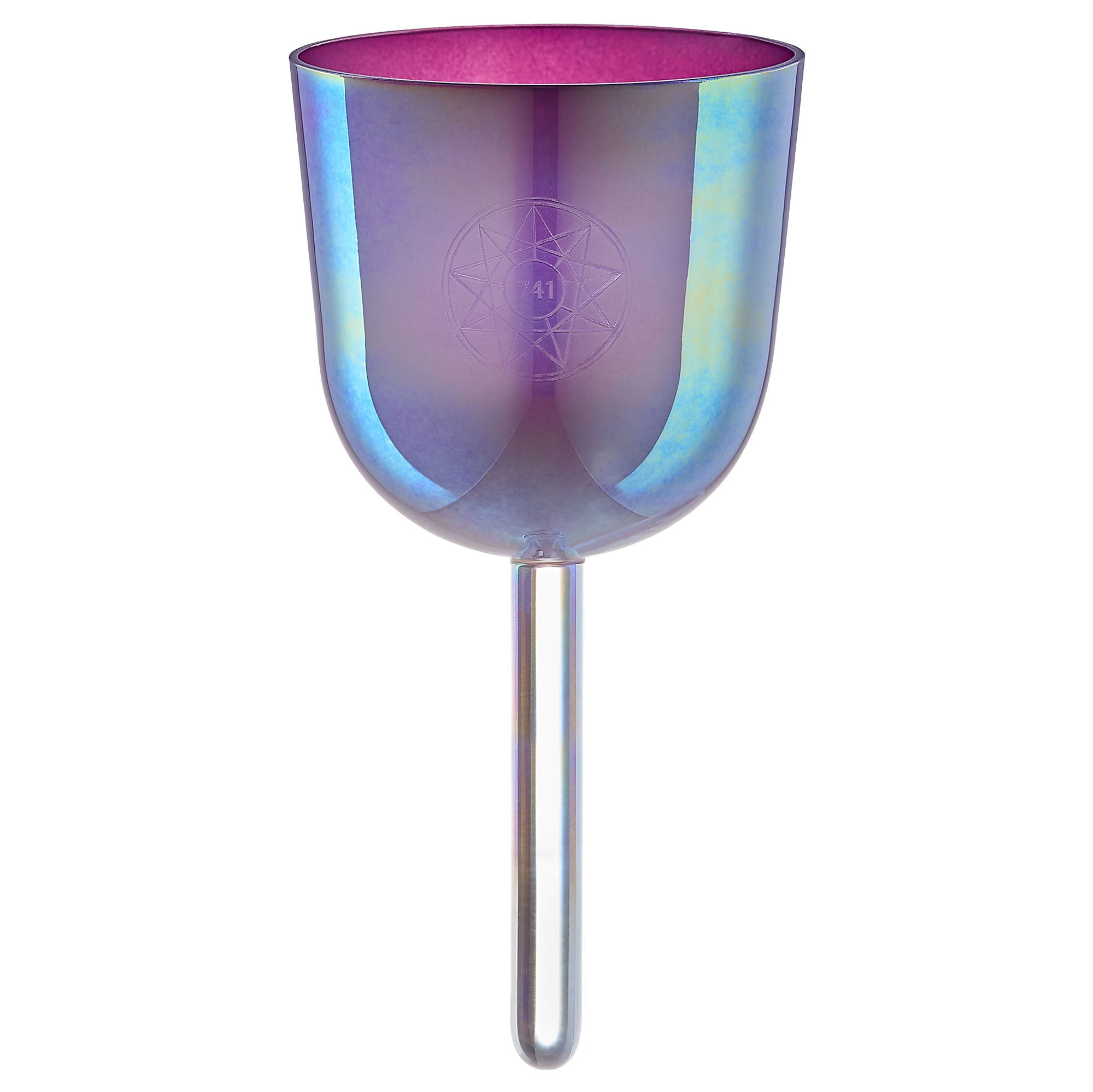 Meinl Sonic Energy 3,75" Essence Solfeggio Crystal Singing Bowl Sol 741 Hz, Lavendelviolett