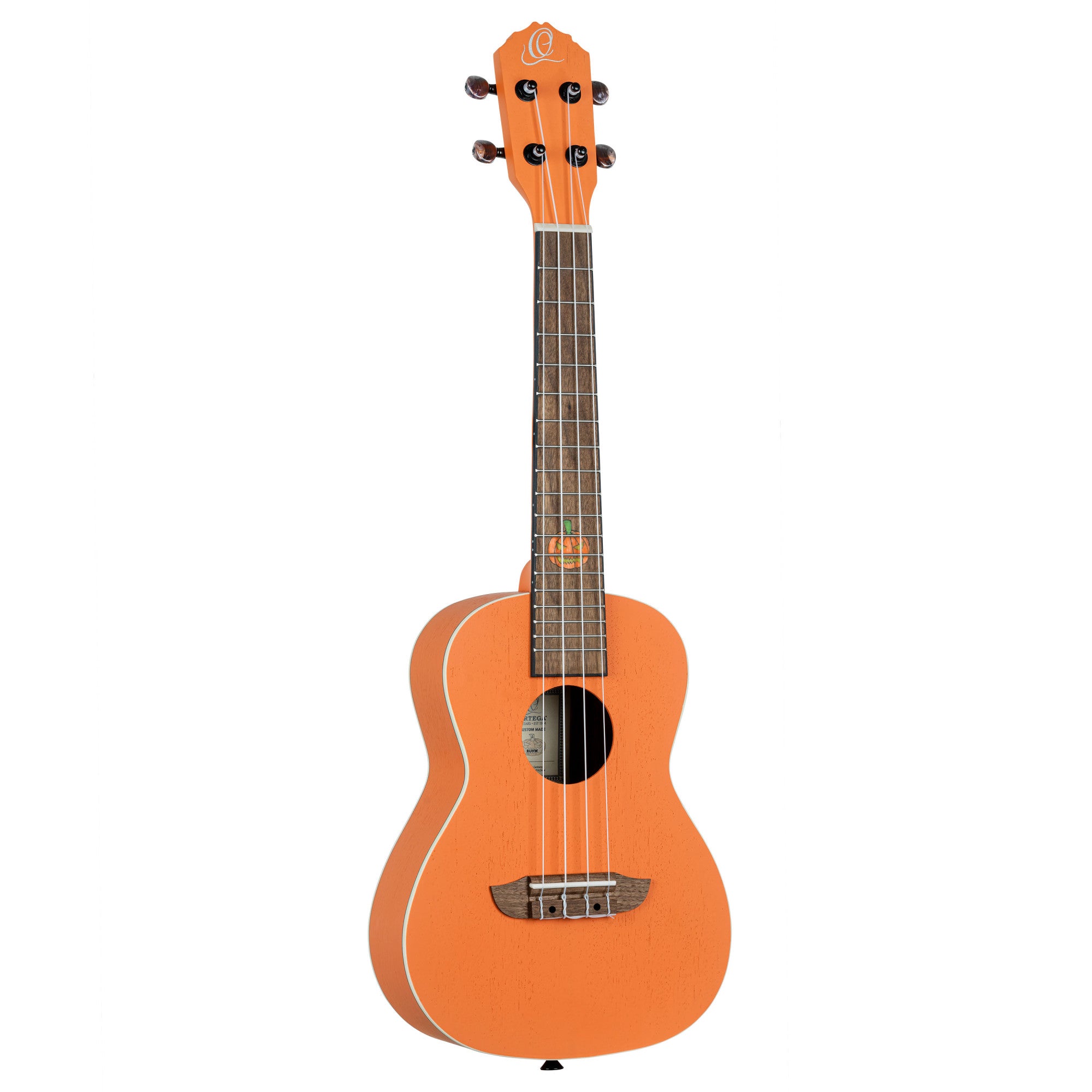 ORTEGA Custom Built Serie Halloween Edition Konzert Ukulele 4 String - Pumpkin Orange