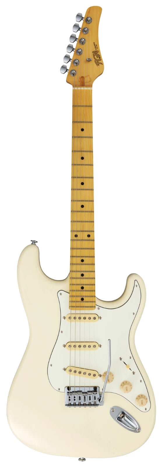 FGN E-Gitarre, Boundary ST, 3 x FGN Singlecoil, Olympic White inkl. Gigbag